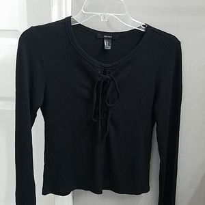 Forever 21 Long Sleeve Top w Lacing |L|
